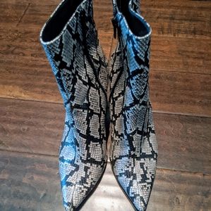 Jeffrey Campbell Snakeskin Booties